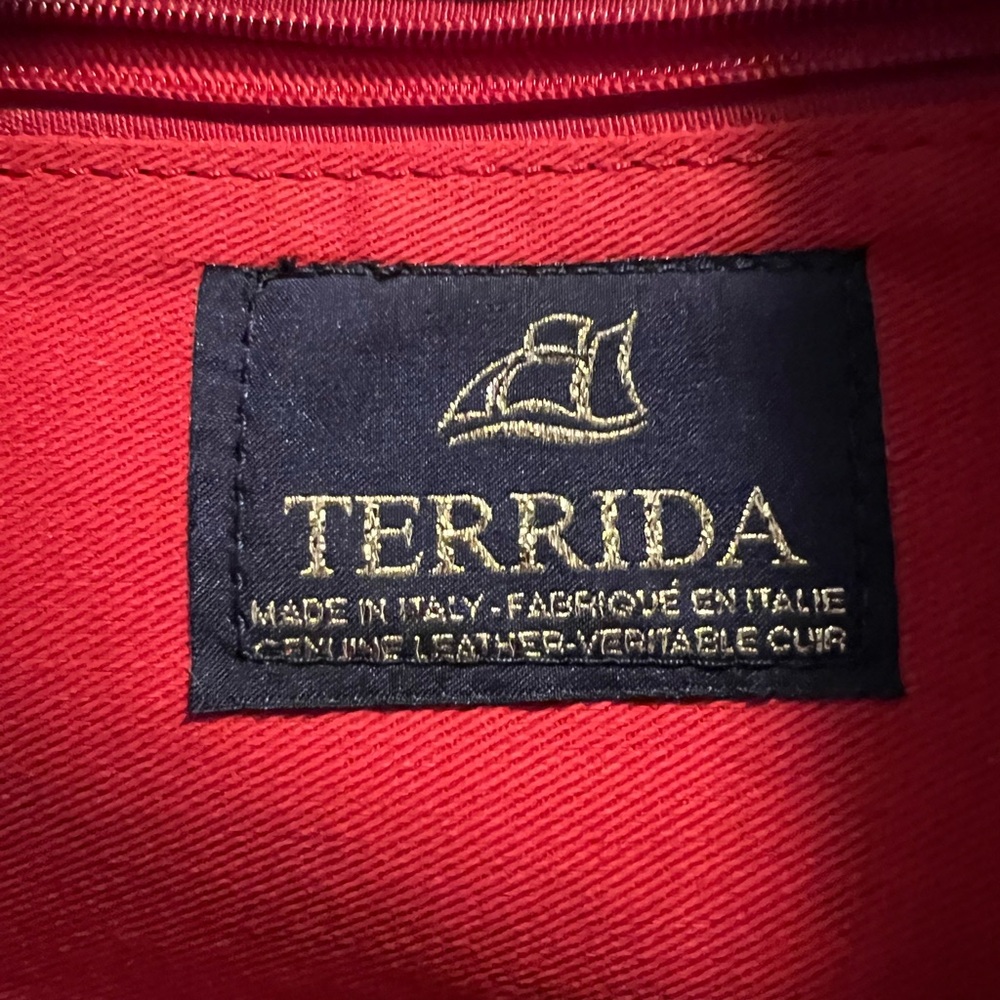 Terrida Vibrant Red Leather Tote